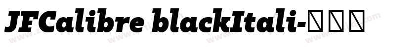JFCalibre blackItali字体转换 JFCalibre blackItali字体转换
